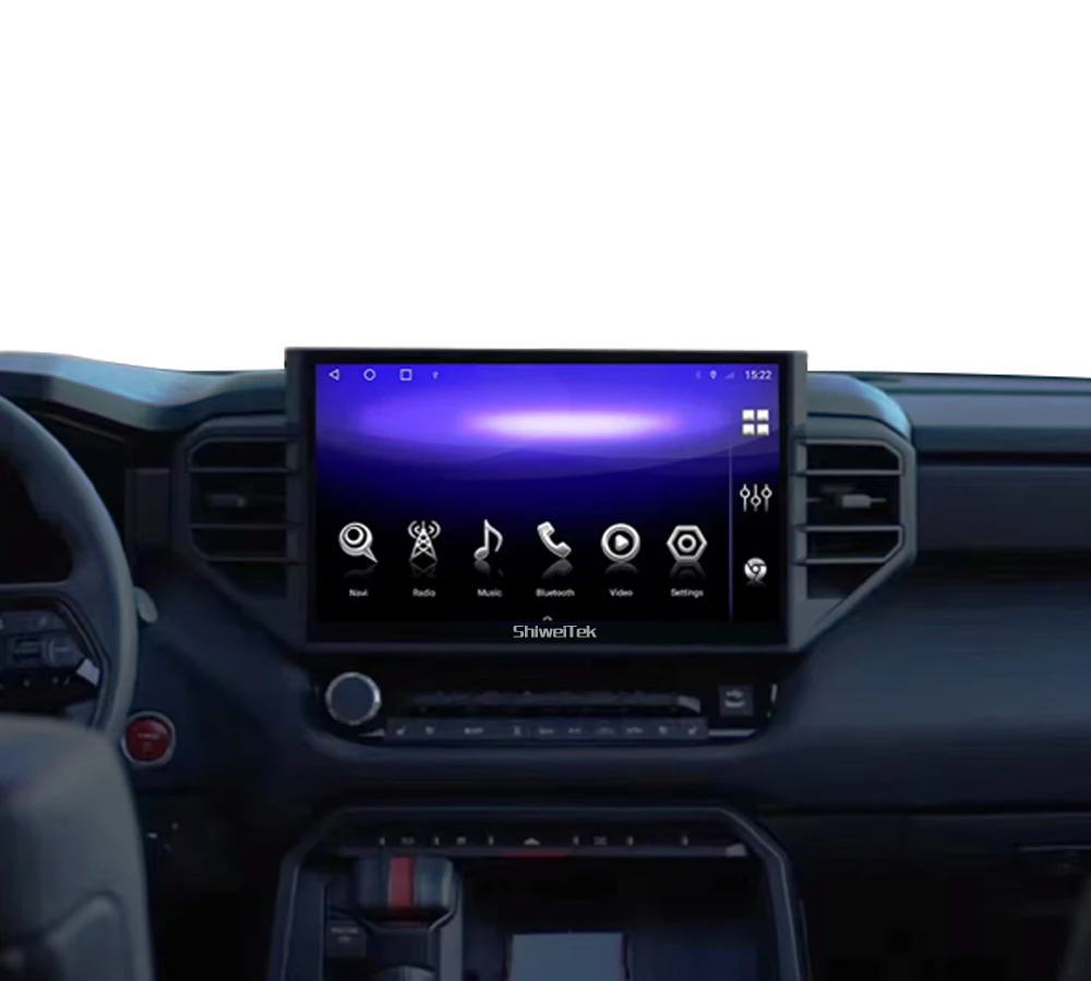 ShiweiTek 13.3 inch Android car radio Toyota Tundra Sequoia 2022 2023 2024 navigation multimedia system carplay android auto