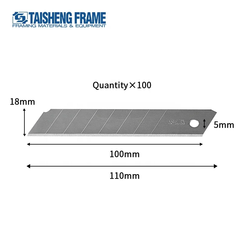 18mm Utility Knife Replacement Blades For Universal Art Knife,Stainless Steel Cutter Blades Use In Office,Home,Arts,Craft