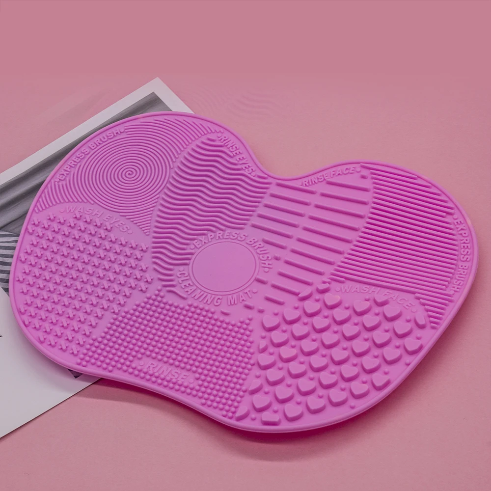 Оптовая продажа, косметический инструмент в форме яблока, силиконовая Кисть для макияжа, инструмент для очистки, Кисть для макияжа, коврик для мытья