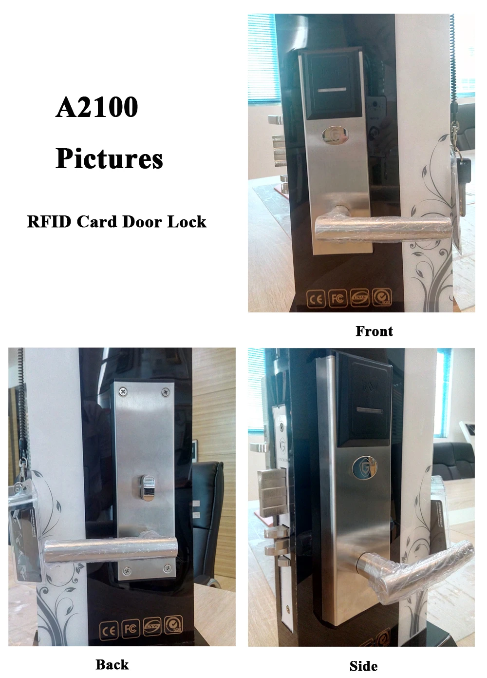 Goodum Intelligent RF Card Electronic Smart Door Lock A2100 For Hotel