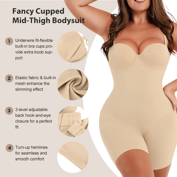 Hexin Fashion 2023 Best Selling Butt Lifter Shaper Plus Size Tummy Control High Compression Shapewear For Women
