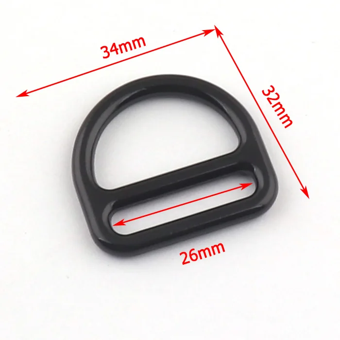 Black Alloy D Ring Triangle Slider Strap D Buckle Adjustable Backpack Strap Connecting Slide Buckle For Dog Collar/harness/Bag