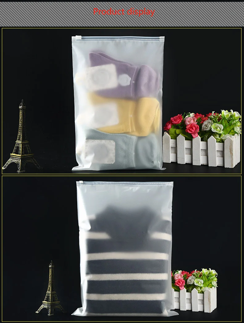 Whole custom zip lock bags ,with logo clothing packaging PE bag printed T-shirt plastic poly bag