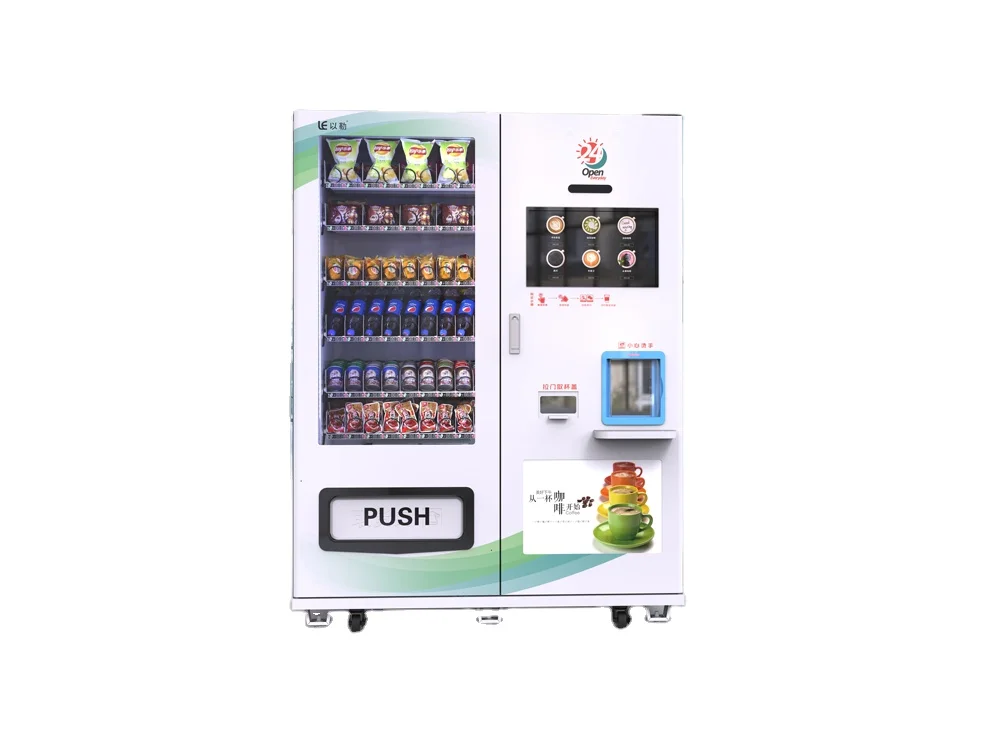 Коммерческий искусственный Интеллектуальный торговый автомат LE 2 в 1 смарт-Расческа для закусок и напитков
