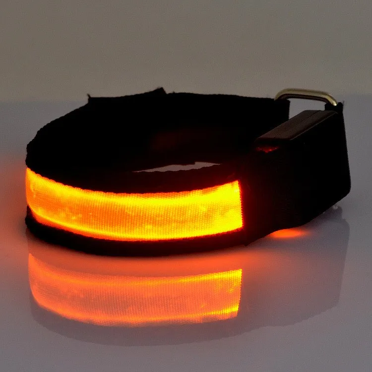  Outdoor sports led flashing arm band luminous armband night running safety signal light bicycle
