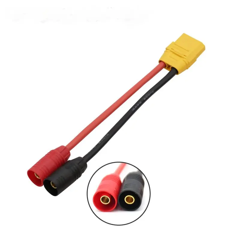 Custom XT90 to AS150 plug charging adapter cable for agricultural spray drone RC drone battery