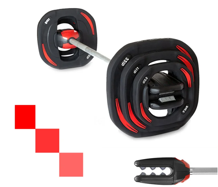 Fitness Equipment Gym Weightlifting Barbell Set Home Adjustable 20KG Dumbbell Barbell Bar