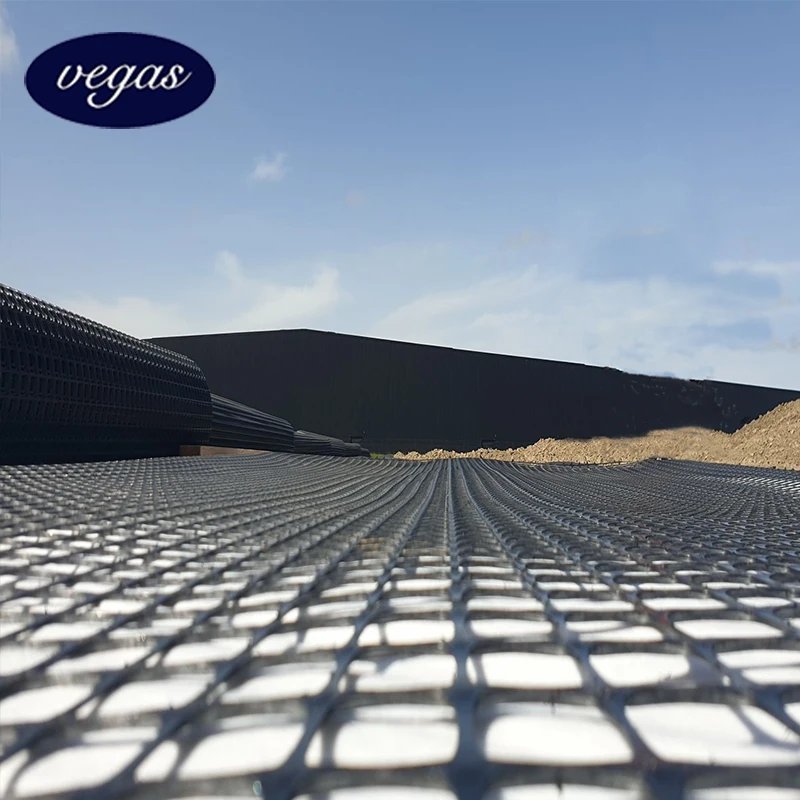 High Tensile Polyester Retaining Wall Biaxial Geogrid Roll Plastic Road Stabilization PP Biaxial Geogrid for Road Construction
