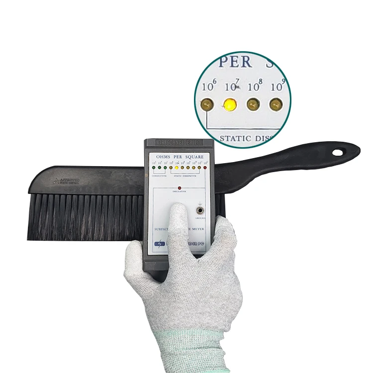 PCB Cleaning Dust Removal Black Plastic Carbon Fiber ESD Antistatic Nylon Brush