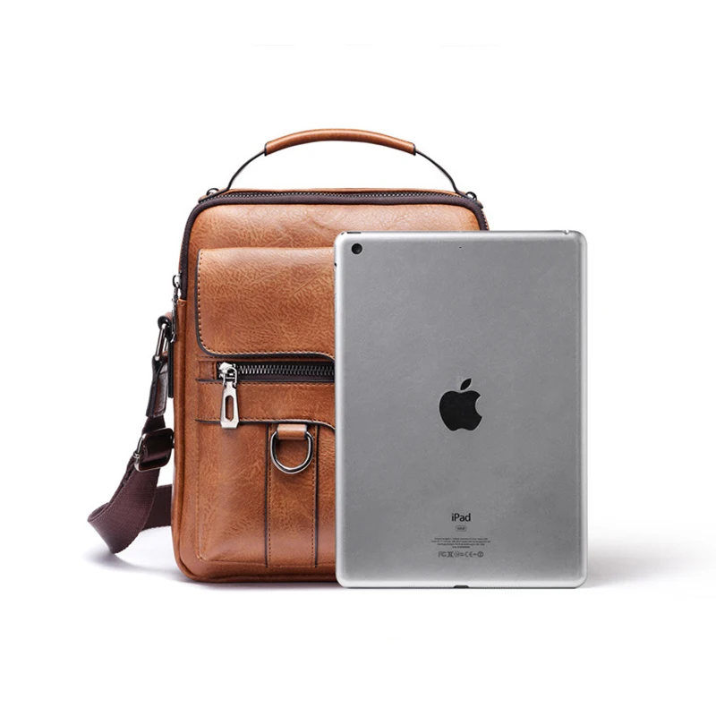 Customized Large Pu Messenger Bag Crossbody Vintage Leather Handbags Shoulder for