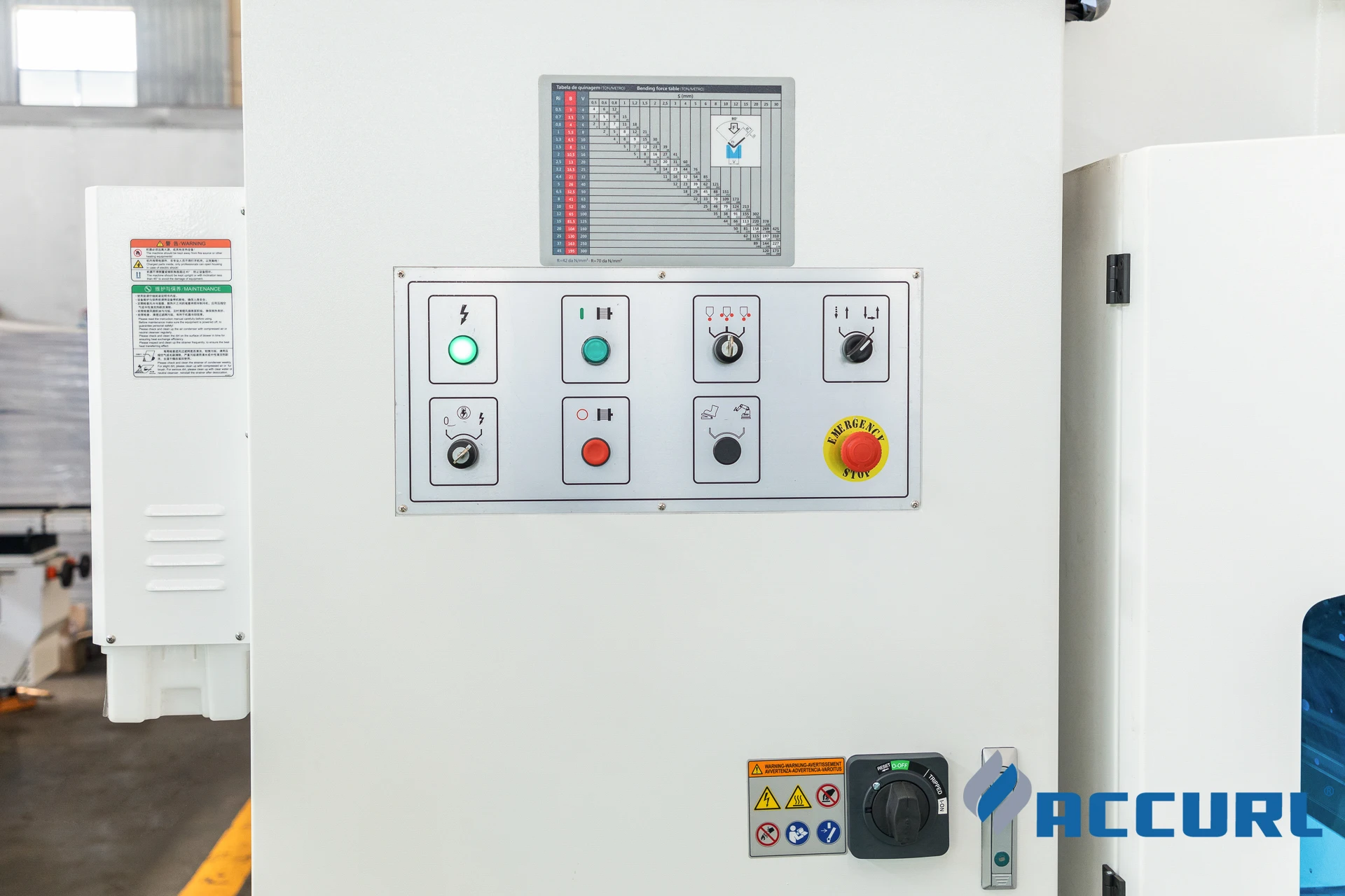 ACCURL CNC Hydraulic Press Brake with Controller Safety 110t/3200mm Bending Machine