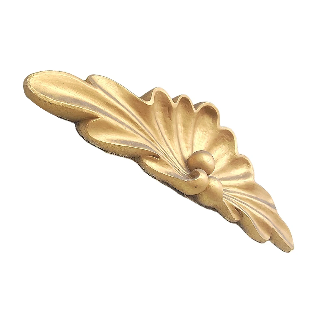 Relief Classic Golden Gypsum Powder Plaster Ceiling Design GRG Wall Decoration Modeling For Office Building