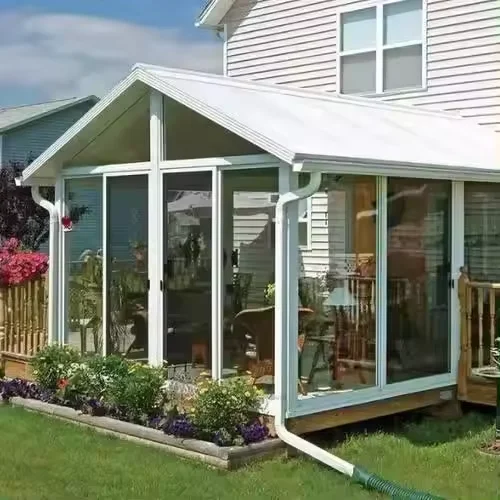 All Year Greenhouse Free Standing Modern Solarium Conservatory Aluminum Glass House Sun Room