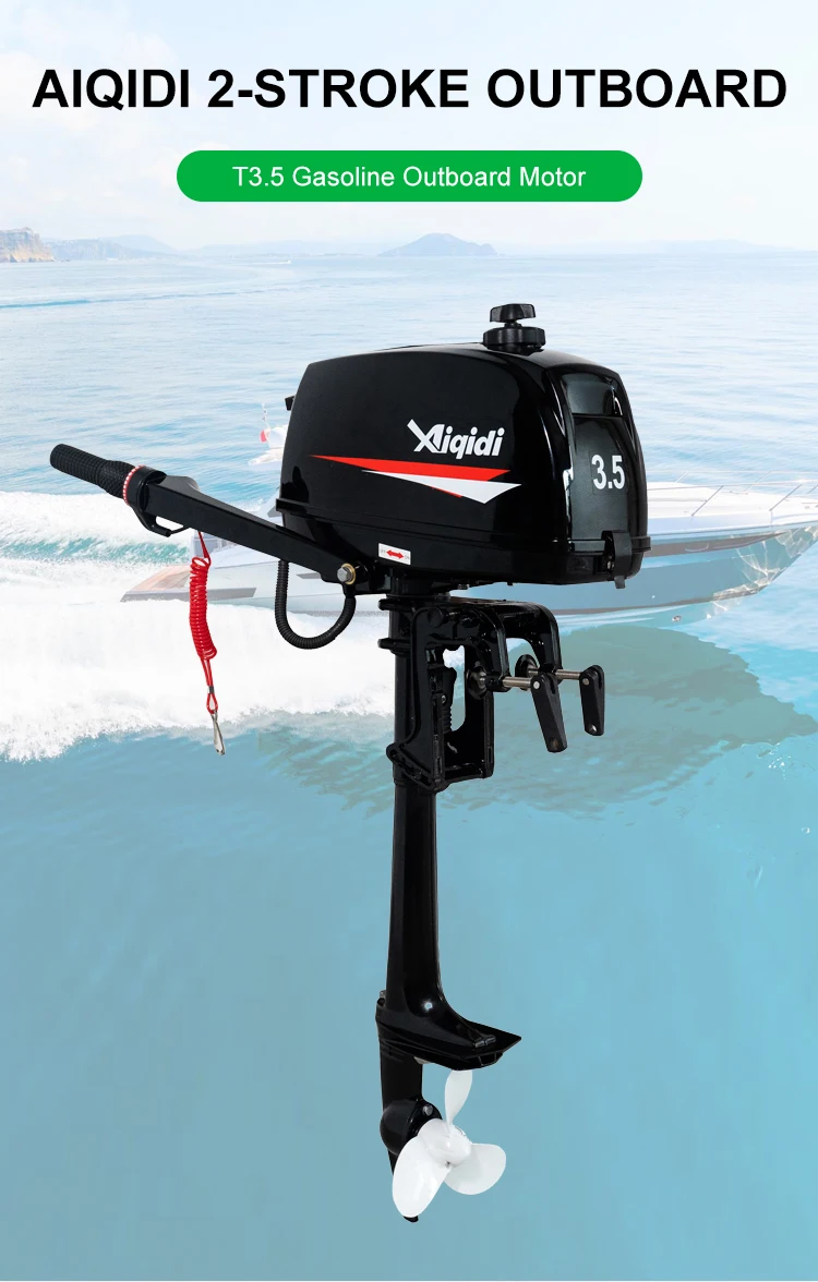 AIQIDI On sale 2.5HP 3.5HP 2 Stroke Outboard Engine T2.5 Outboard Motor