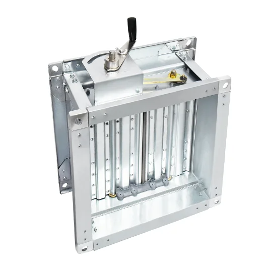 Factory Stainless Steel Round Duct Air Volume Control Damper Electric With Actuator for HVAC