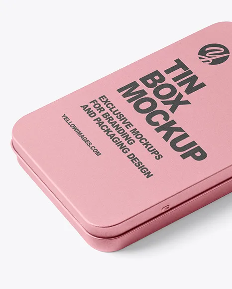 Emboss logo packaging band aid small pink slide tin empty lip balm solid perfume tin container pharmacy pills sliding tin box