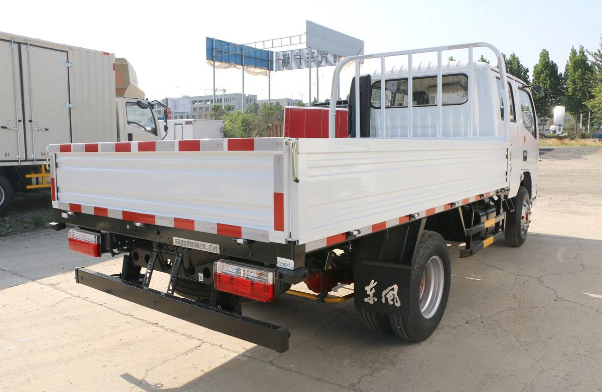 DONGFENG двойной кабины 5 пассажирских 3 м грузовой ящик 1.8L бензиновый лошадиных сил 125ps Powerstar плоская кровать грузовик camionetas
