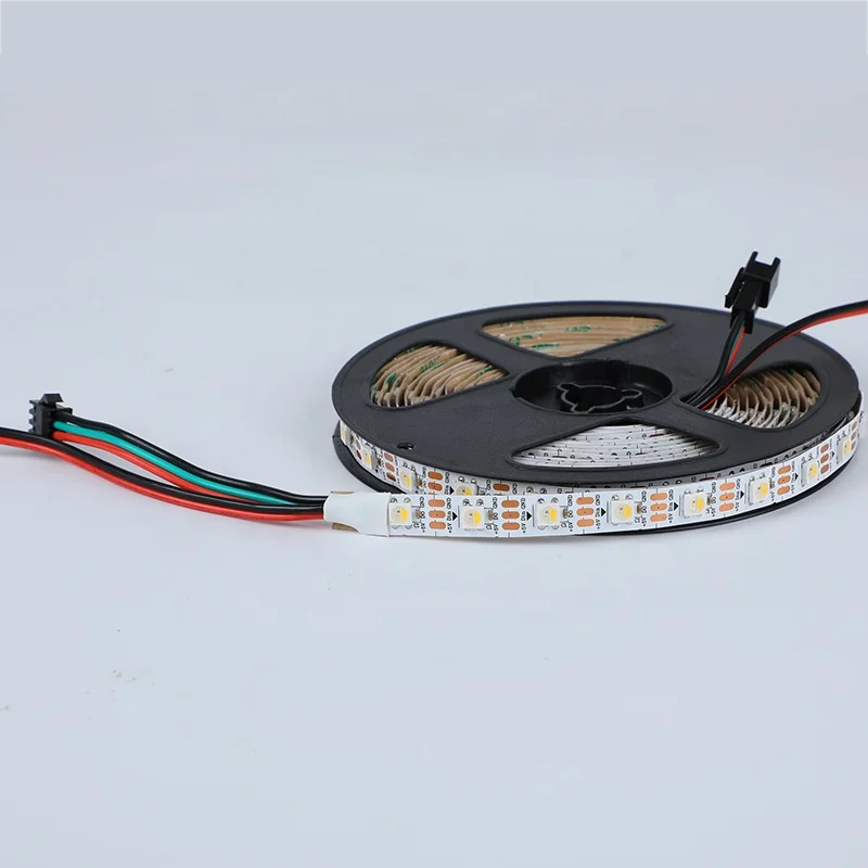 5 в постоянного тока SK6812 RGBWW RGBNW RGBCW Адресуемая Светодиодная лента 60 144 LED RGBW