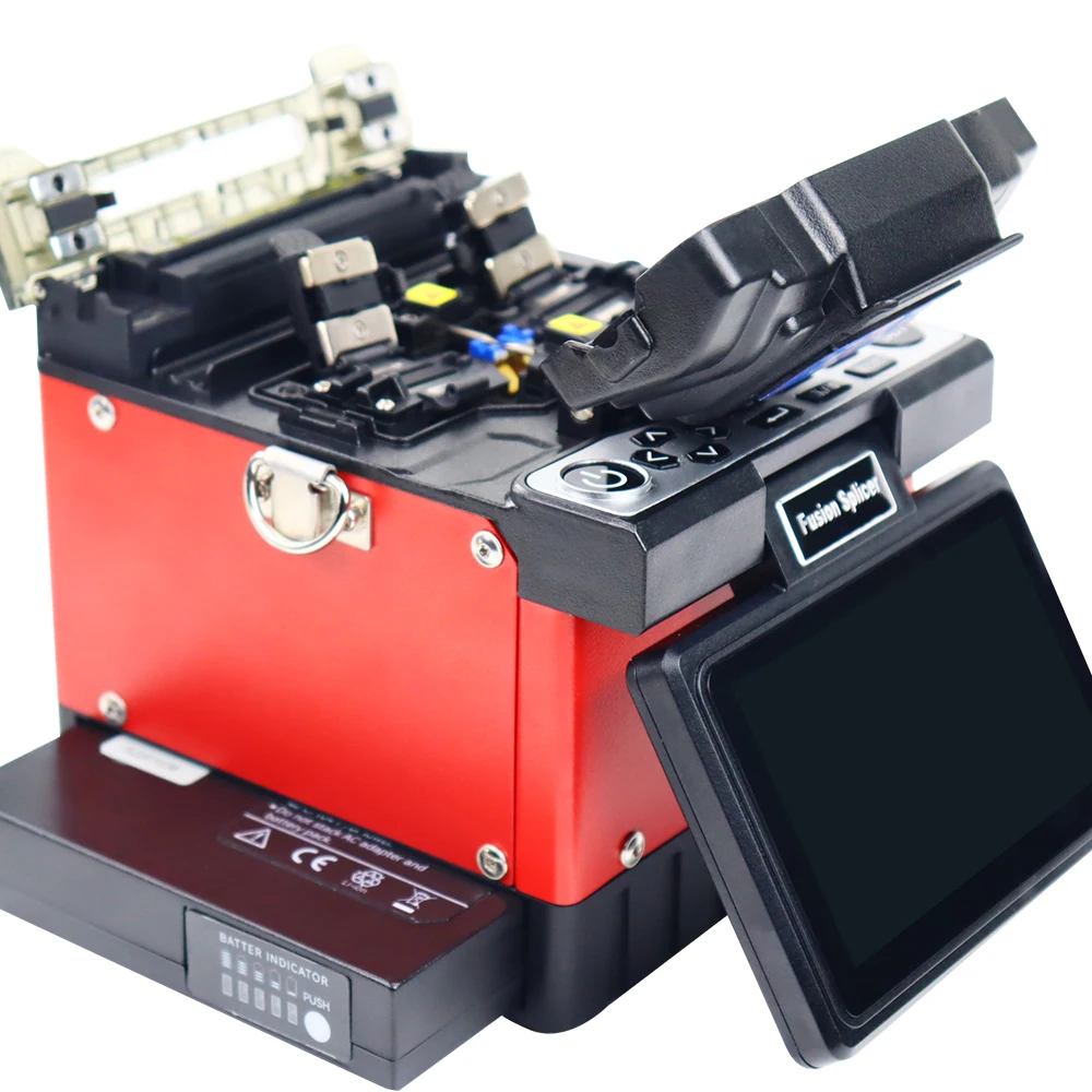 ftth fusionadora de fibra optica splicing machine fusion machine fusion splicer fiber optic equipment