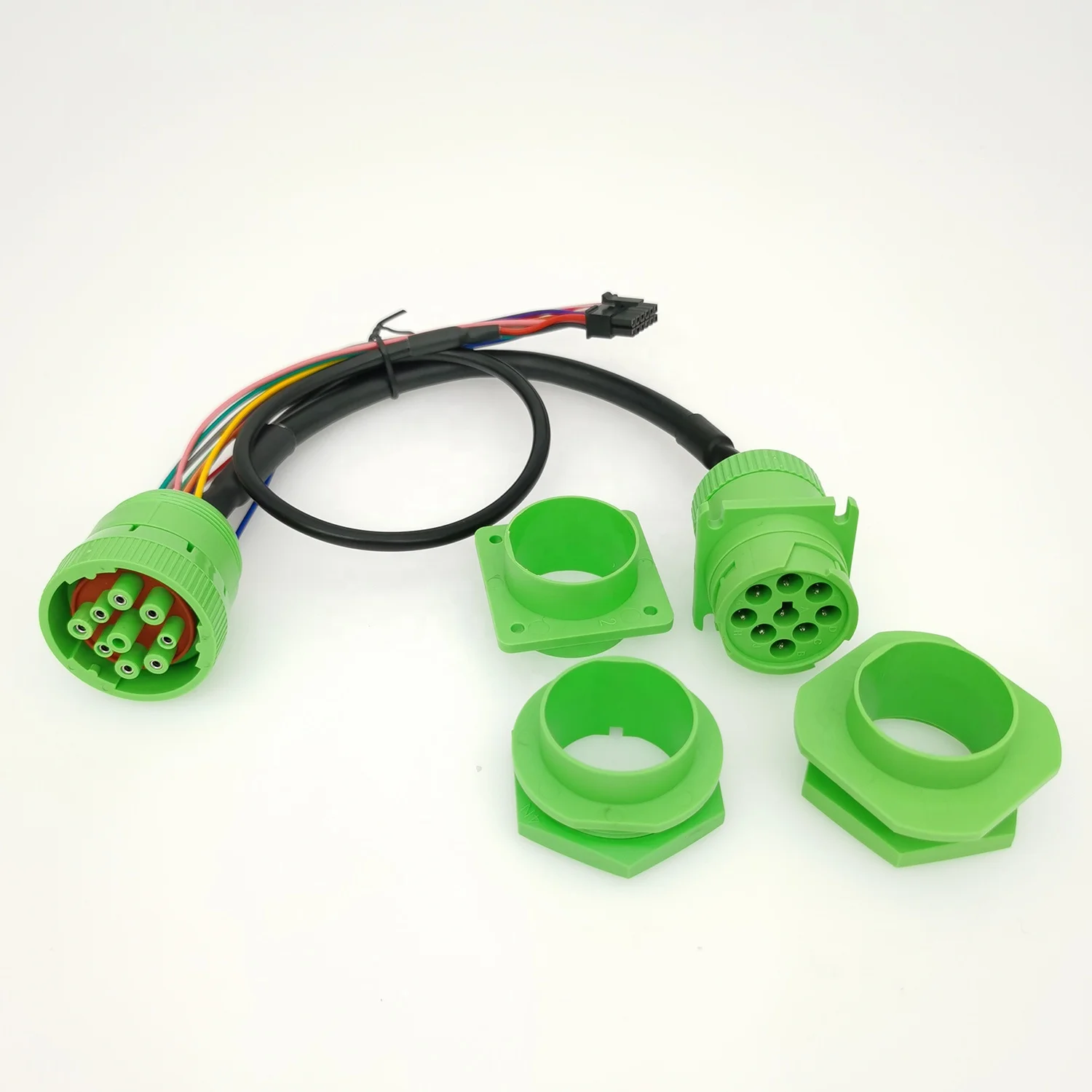 Custom Universal 9Pin J1939 ELD Cable Deutsch J1939 9Pin ELD to Molex Micro-fit Power Connector Y Cable With Brackets