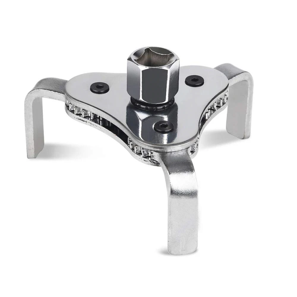 Universal Removing Motorcycles Cars Trucks  Heavy Duty Oil Filters  Adjustable 3 Jaw Oil Filter Wrench Tool