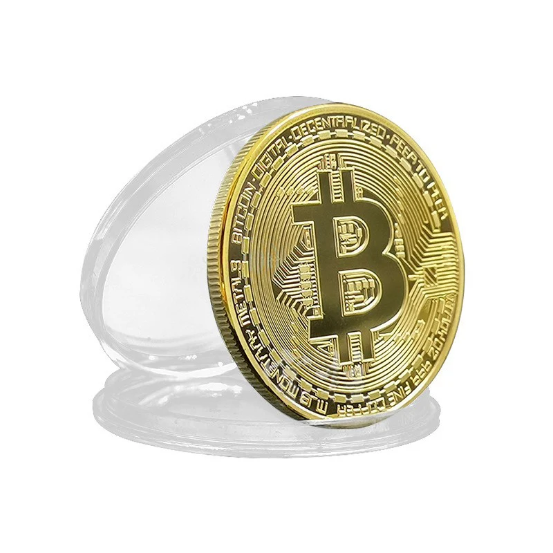 Customized copper steel alloy material BTC exquisite gift commemorative coin