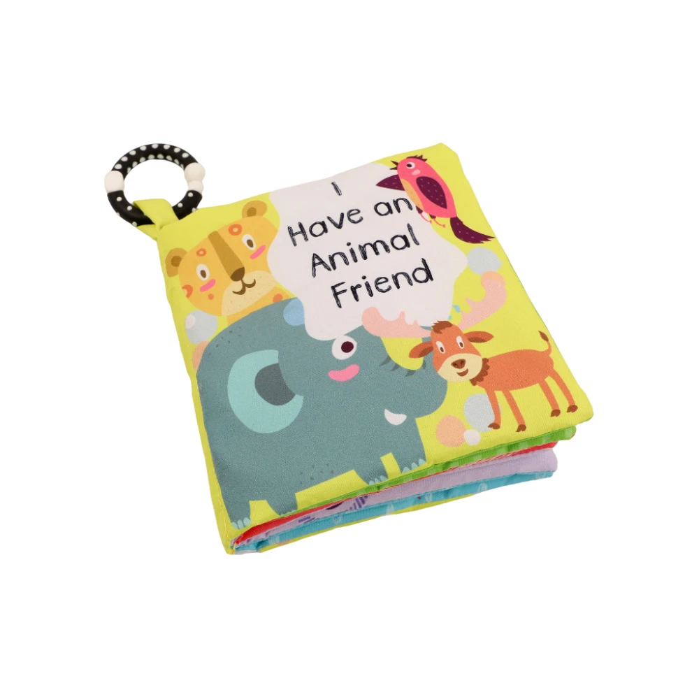 Professional Factory Unisex Sound Softcover Baby Children Toy 3d Cloth Book