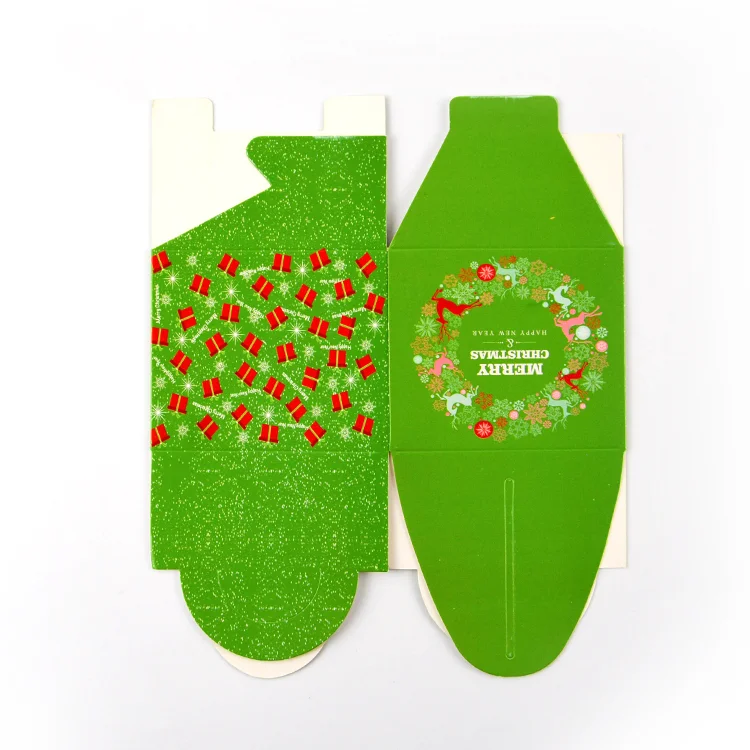 
Rongmei Custom Printed Small Paper Folding Candy Gift Boxes for Christmas CMYK Color Paperboard Recyclable Gift & Craft 3000pcs 