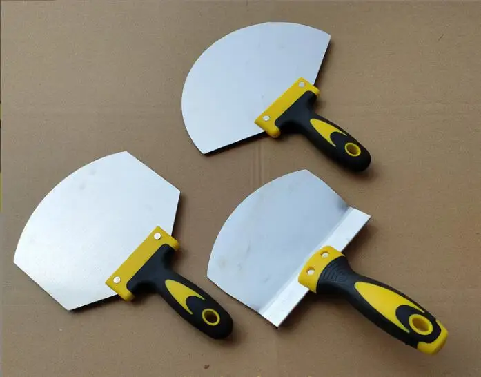 Tool Scoop Scraper Fit Round Bucket Shape for Drywall Mud Compound Stucco Coating