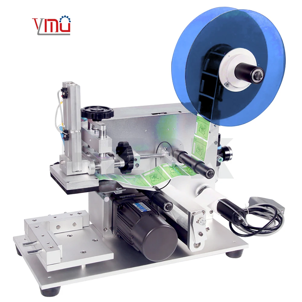 ShangHai YIMU YM120 Desktop Label Applicator Machine Flat Surface Semi Automatic Labeling Machine For Small Business