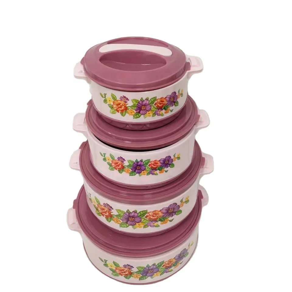 0.5L 1L 1.5L 2L African Hot Sell Household Thermo Insulated Hot Pots Food Warmer 4 pcs Set Thermal Containers