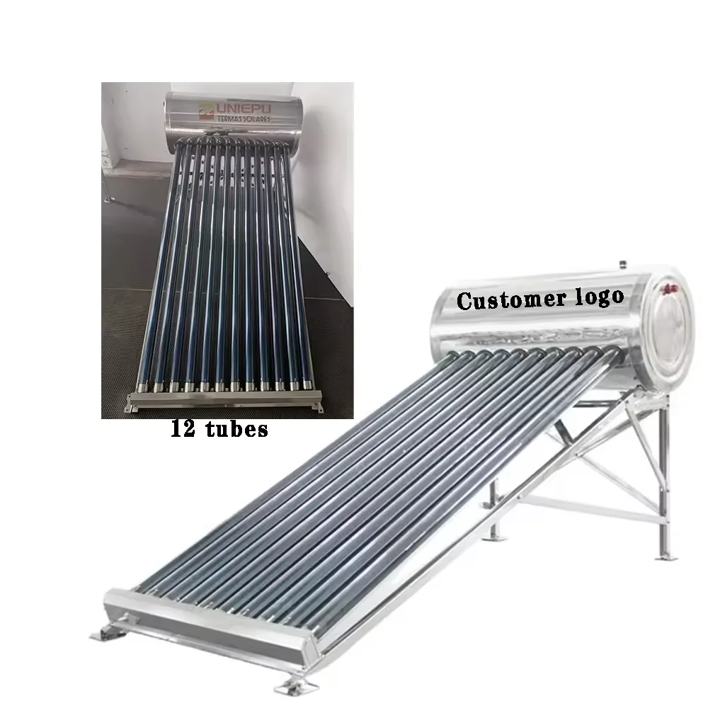 Best price non-pressured Calentador De Agua Solar solar water heaters vacuum glass tubes for solar water heater