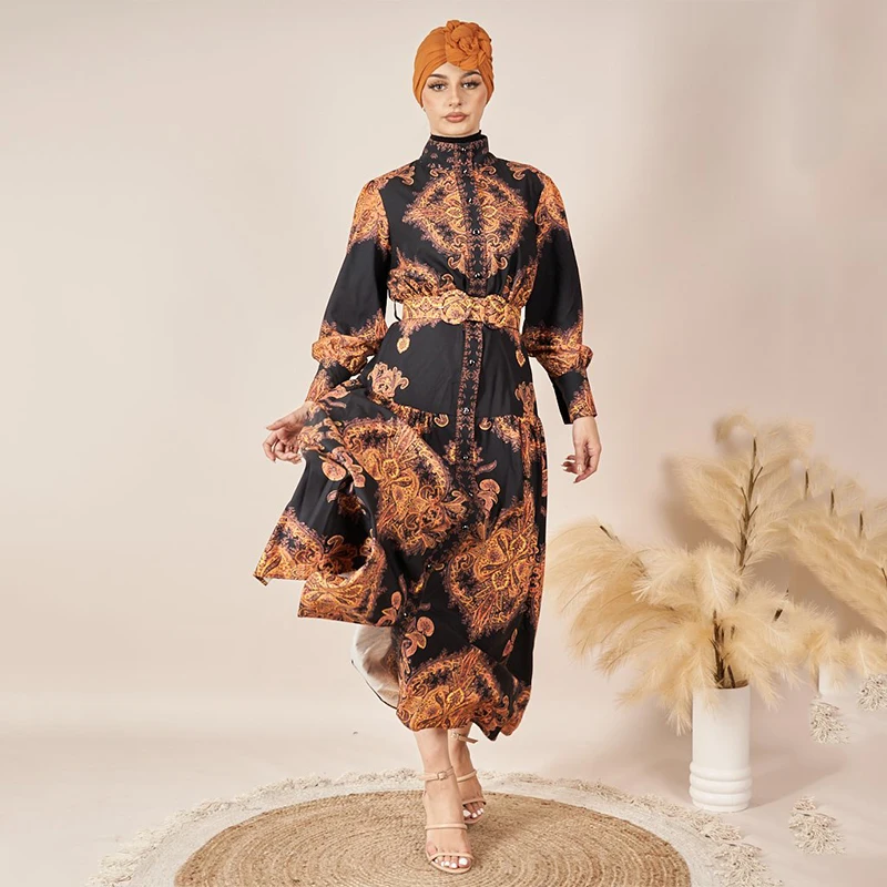 Latest Designs Fashionable Pakistan Abaya Beige Arabian Thobe Turkish Islamic Clothes Muslim Women Fashion Dress