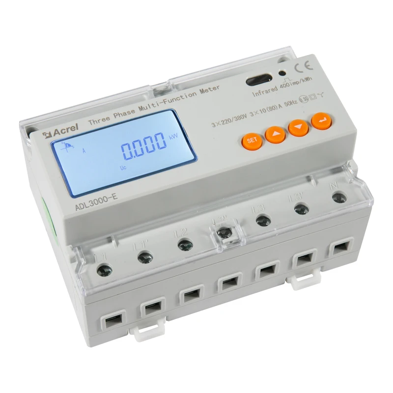 Customized Design  Interface RS485 ADL3000 35mm  DIN Rail energy meteetering devices with modbus connection