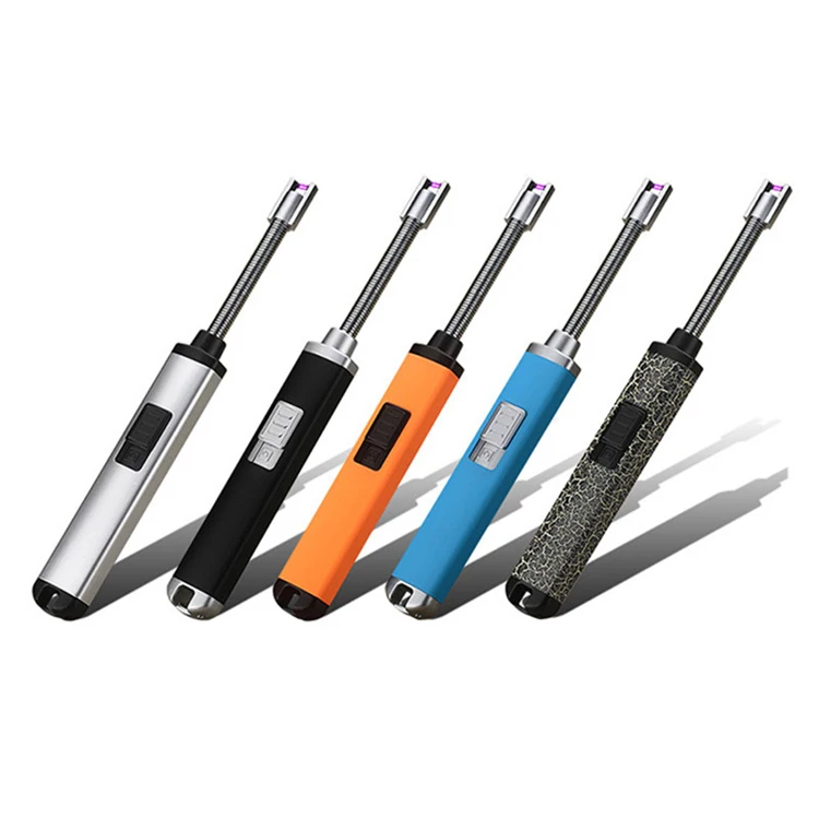 Great price professional electric lighter windproof ignitor black rechargeable lighter