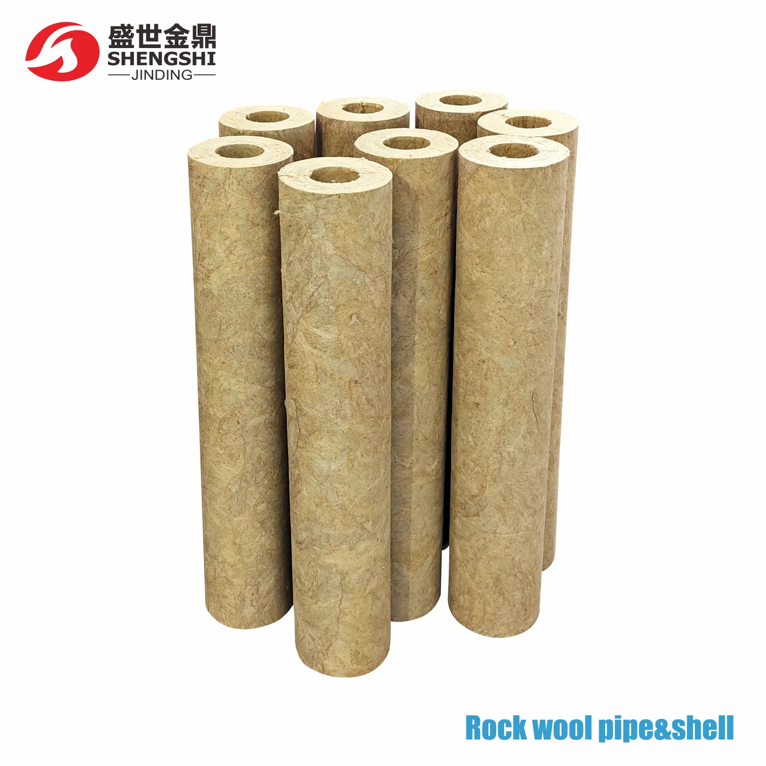 Thermal insulation high density rock wool Tube pipe  Section Mineral Wool for insulation applications price mineral wool