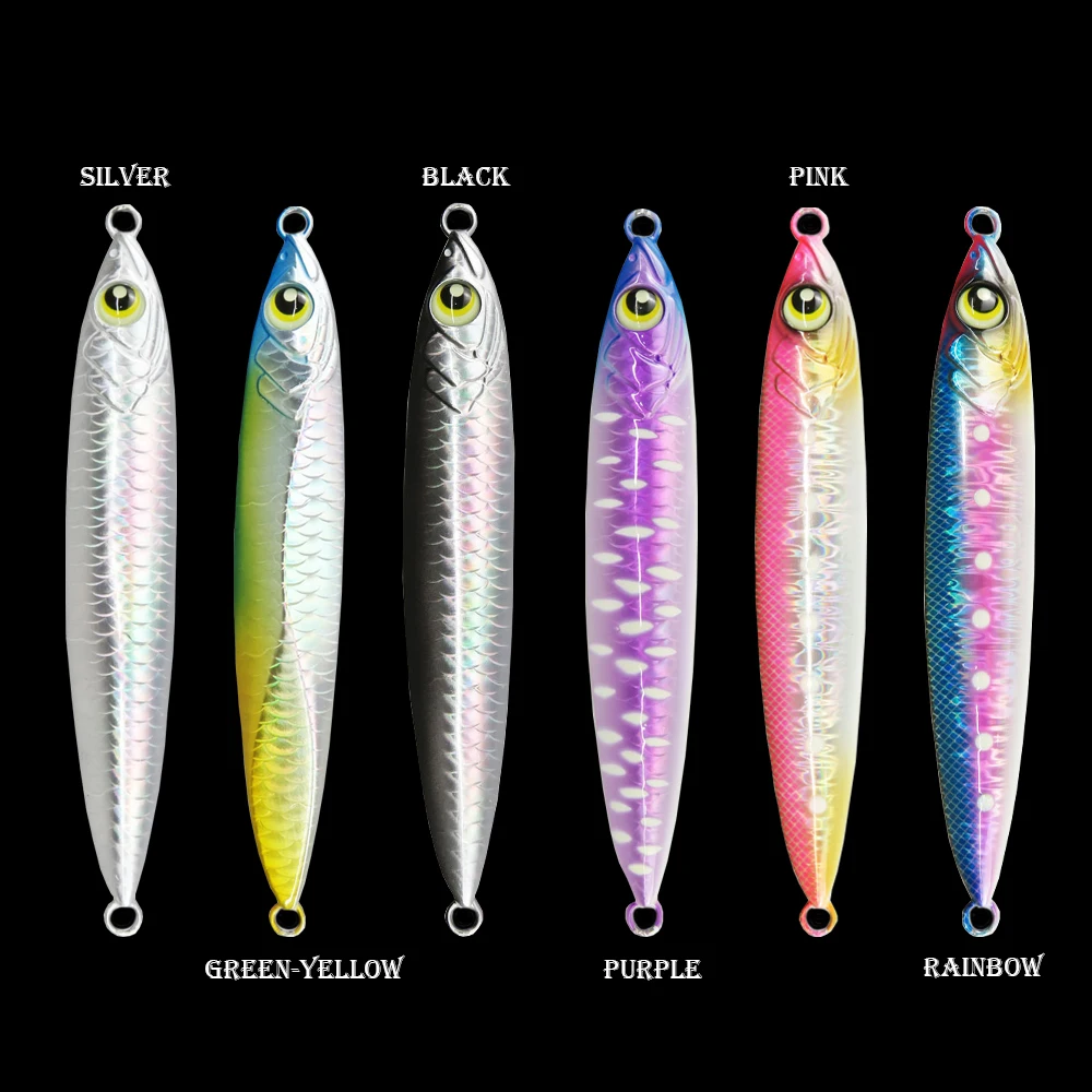 Deep Sea 200g Jigging Fishing Spoon Bait Luminous Jigbait Fast Sinking Lead for Saltwater Shark and Bream Target Species