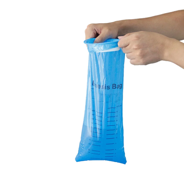 1000ML Blue Portable Disposable Travel Car Air Motion Airline Sickness Nausea Pregnant Emergency Vomiting Bag