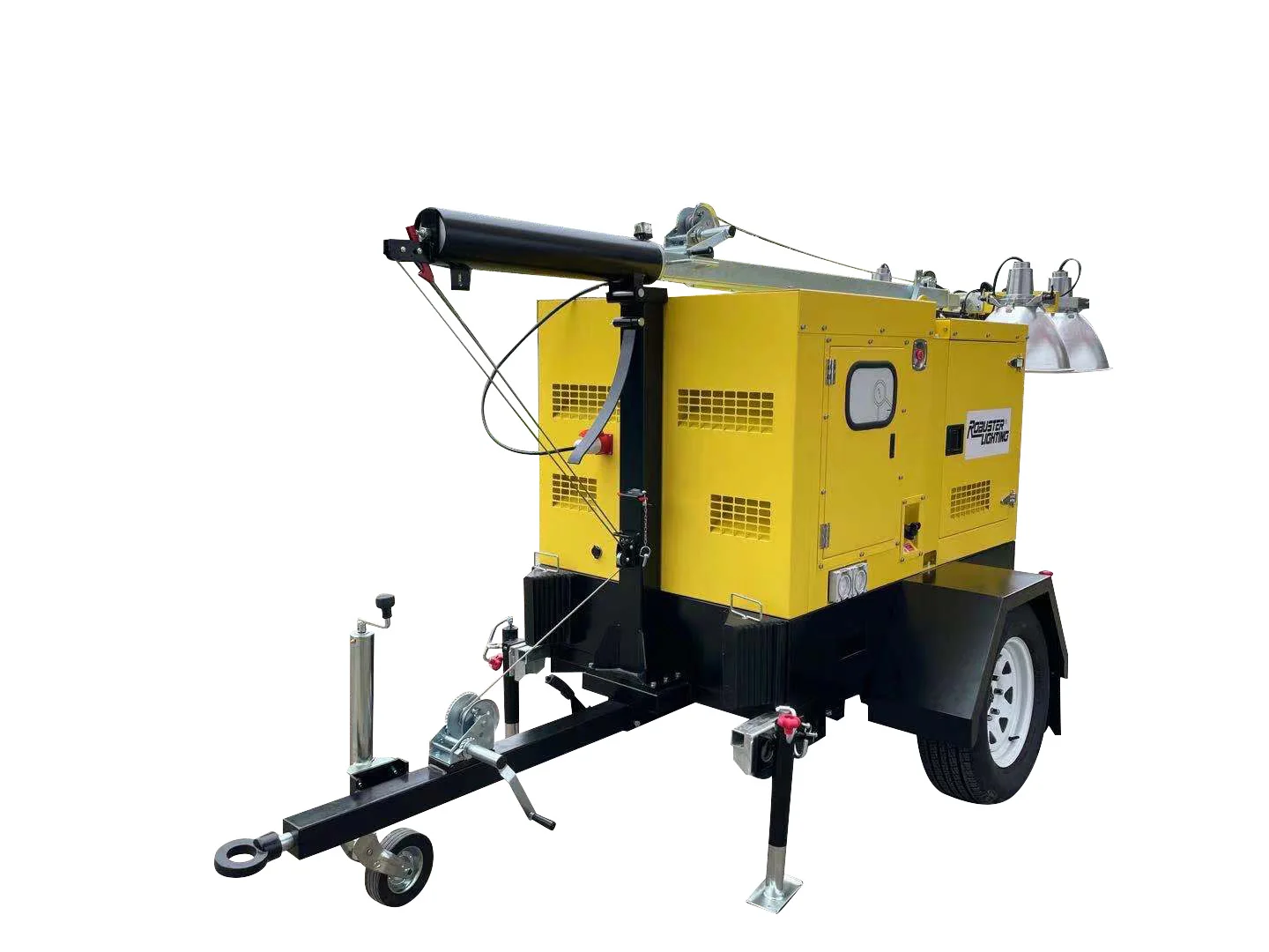 4*1000W 20KW дизельный генератор портативная световая башня прицепа для строительства