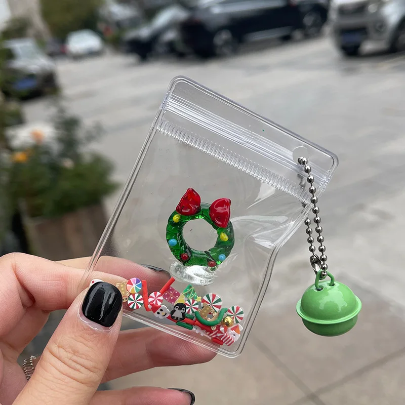 Christmas Handmade Glass Santa Claus Pendant Gift Decoration Cartoon Christmas Tree Cute Home Decor Glass Figurines