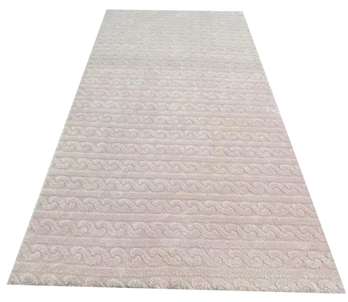 Factory Wholesale 100% Polyester 310gsm Weft Knitted Coral Fleece Jacquard Shu Velveteen Plush Fabric