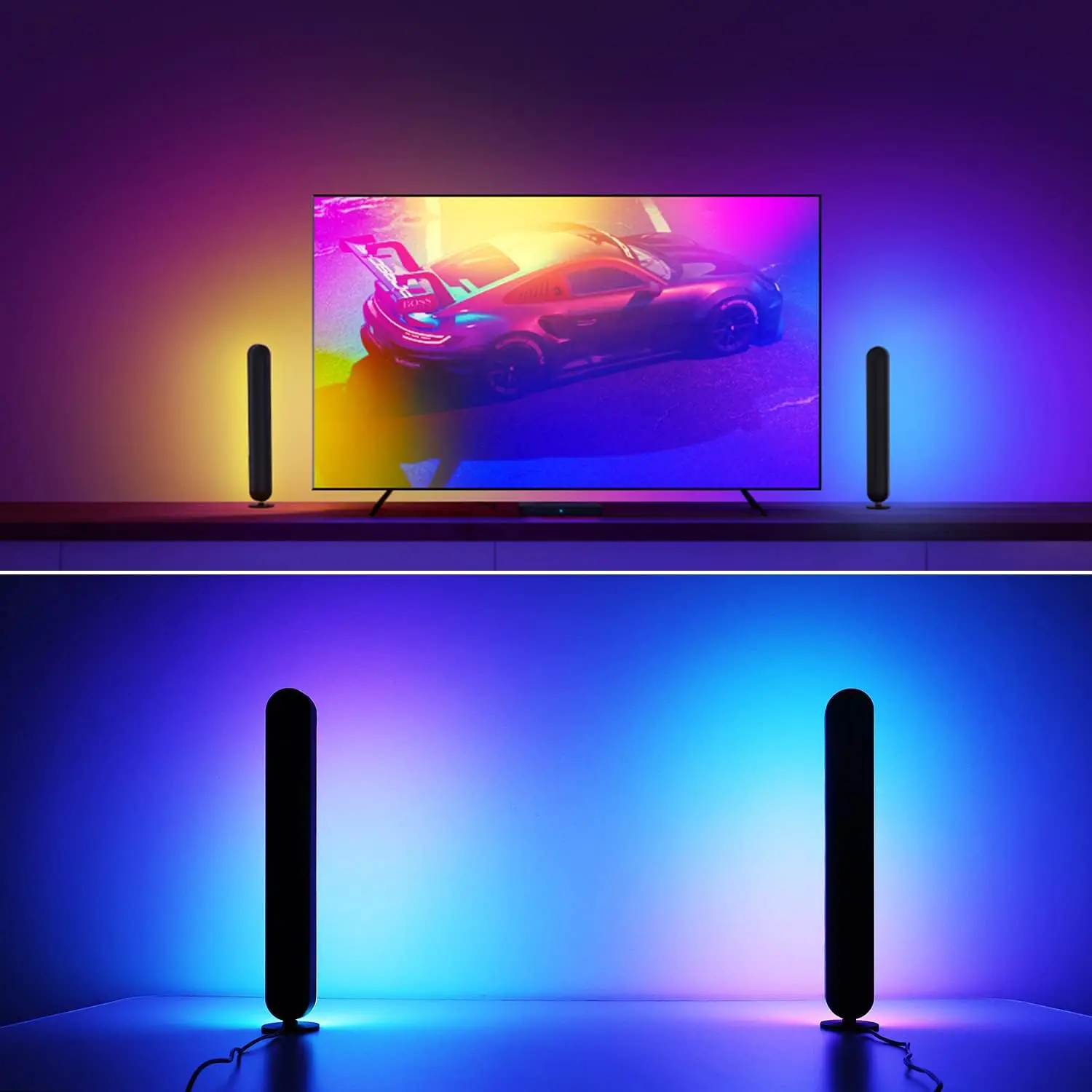 Рождественская музыкальная звукосниматель Настольная световая панель RGB умные светодиодные световые панели с управлением приложением