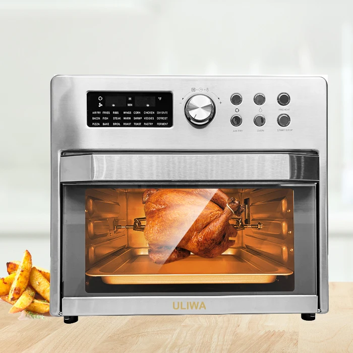 portable 25L Capacity Comb Air Fryer Oven Fast cooking toasting Toaster Ovens