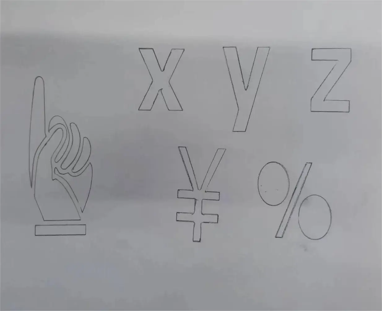 Factory direct sales price alphabet stencil letter spray coating stencil metal stencil