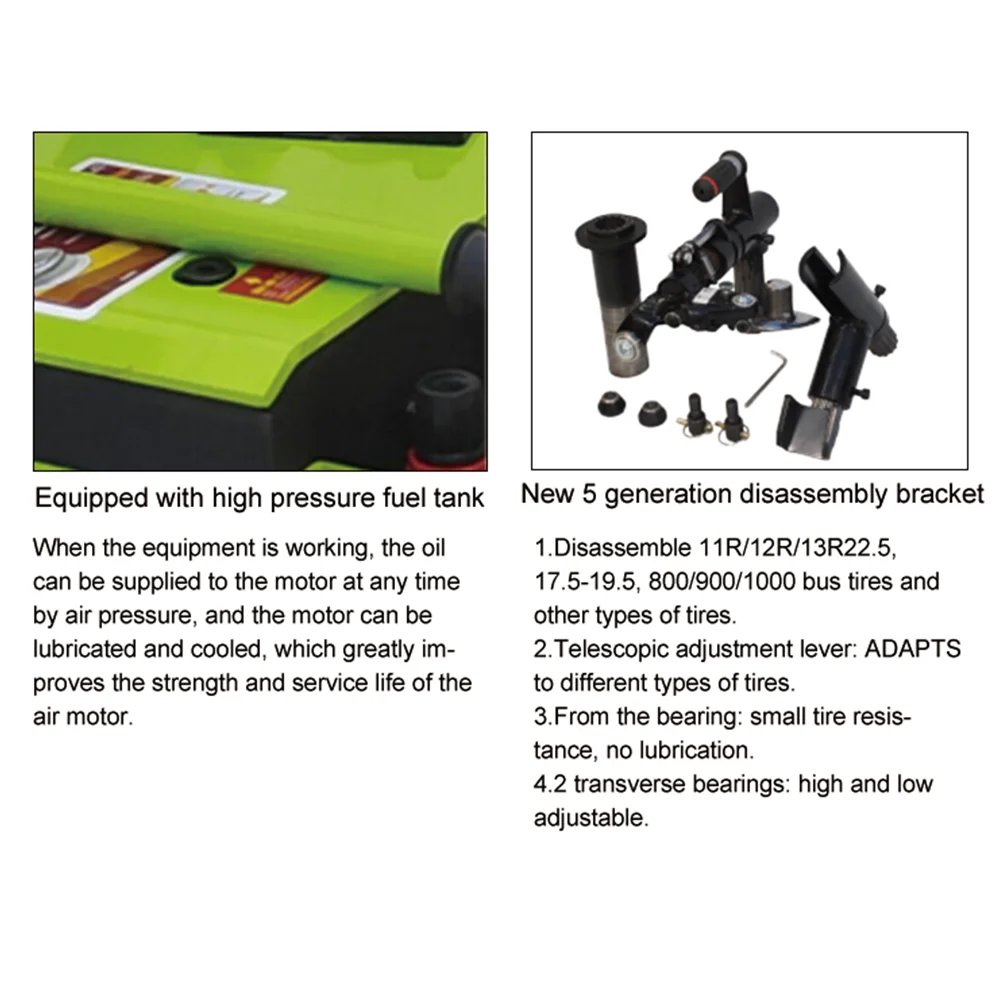 Tire repairing tools pneumatic truck tire changer vacuum tire changer for truck