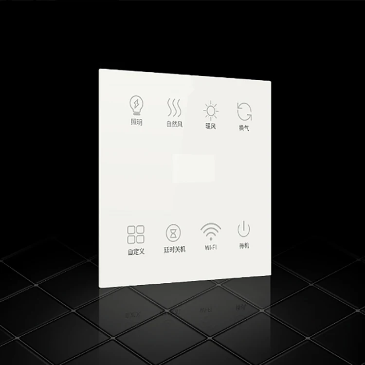 Tempered glass 86 switch touch screen panel, smart home touch tempered  panel electronic glass