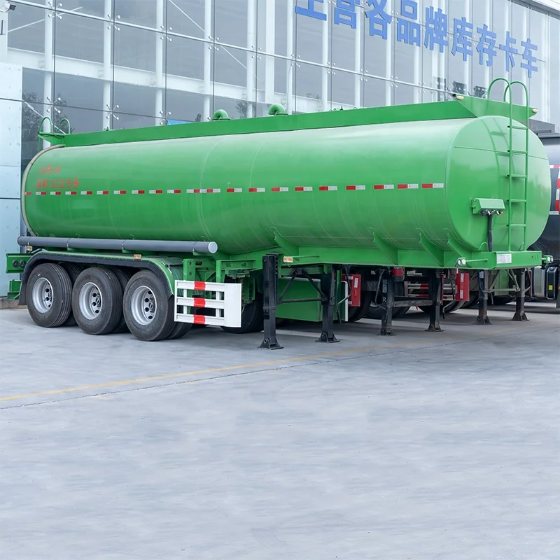 High Quality Used Semi Trailer Fuel Tanker 33000 Litres Fuel Oil Transportation 3 Axles Tanker