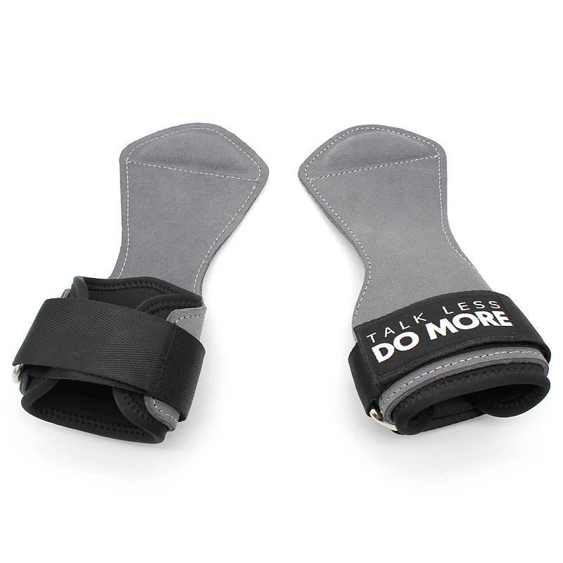 Aolikes Athletic Leather Weight Lifting Gloves Alternative Power Lifting Hooks Adjustable Neoprene Padded Wrist Support Straps