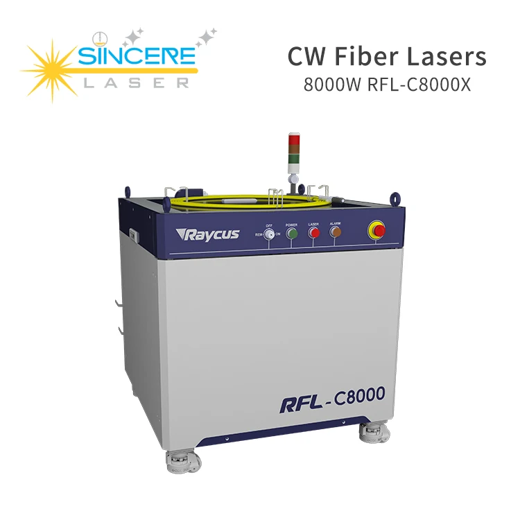 High power fiber laser Raycus 4000w 6000w 8000w All Cover Fiber Laser Cutting Machine fiber laser module