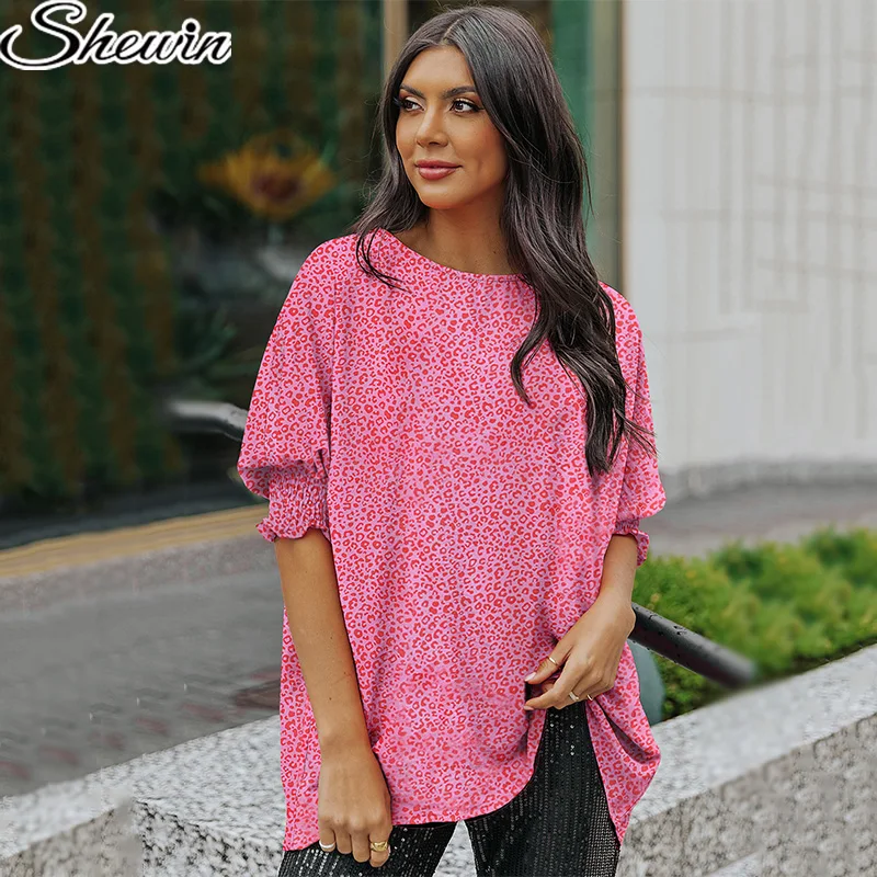 Fashion Ladies Tops Latest Design Blouses Shirts Long Sleeve Ribbed Woman Knitted Tops